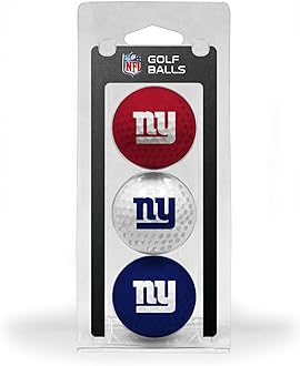 Team Golf NFL Regulation Size Golf Balls, 3 Pack, Full Color Durable Team Imprint