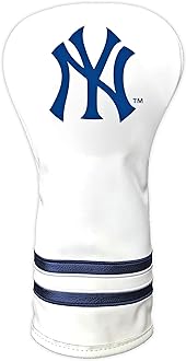 Team Golf MLB White Vintage Driver Golf Club Headcover, Form Fitting Design, Retro Design & Superb Quality