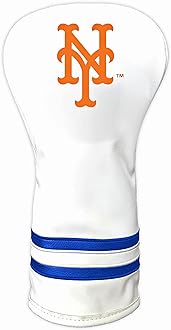 Team Golf MLB White Vintage Driver Golf Club Headcover, Form Fitting Design, Retro Design & Superb Quality