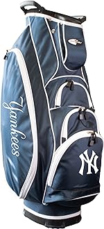 Team Golf MLB Lightweight, 10-Way Club Divider, Spring Action Stand, Insulated Cooler Pocket, Velcro Glove and Umbrella Holder & Lift Assist Handles