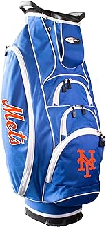 Team Golf MLB Lightweight, 10-Way Club Divider, Spring Action Stand, Insulated Cooler Pocket, Velcro Glove and Umbrella Holder & Lift Assist Handles